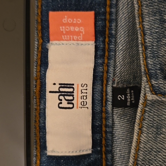 CAbi Palm Beach Crop Denim Jeans - Picture 2 of 4